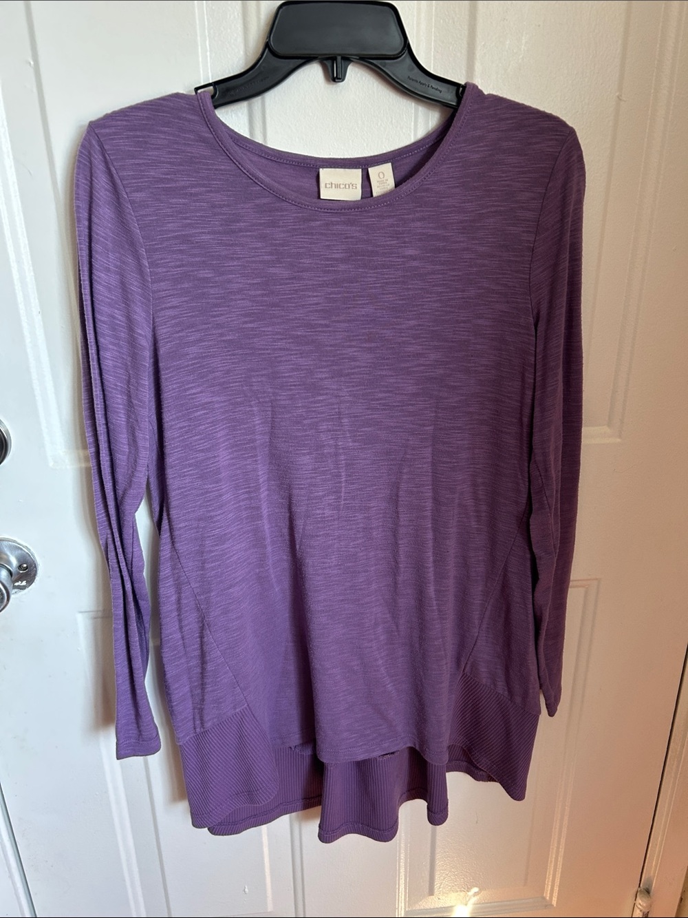 Chico's Lavender-Purple Long Sleeve Tunic Top